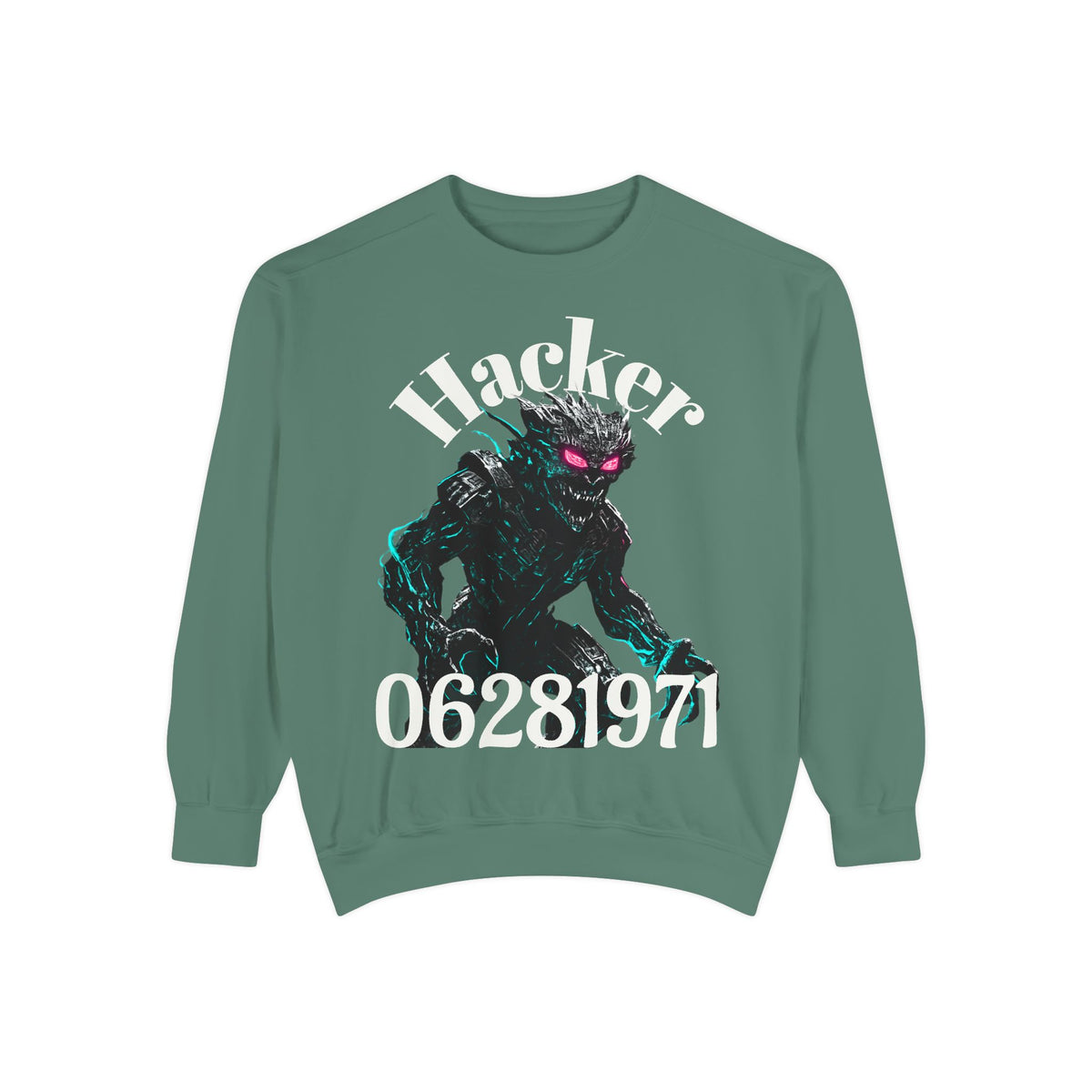 HALLOWEEN Hacker Monster Graphic sweatshirt.