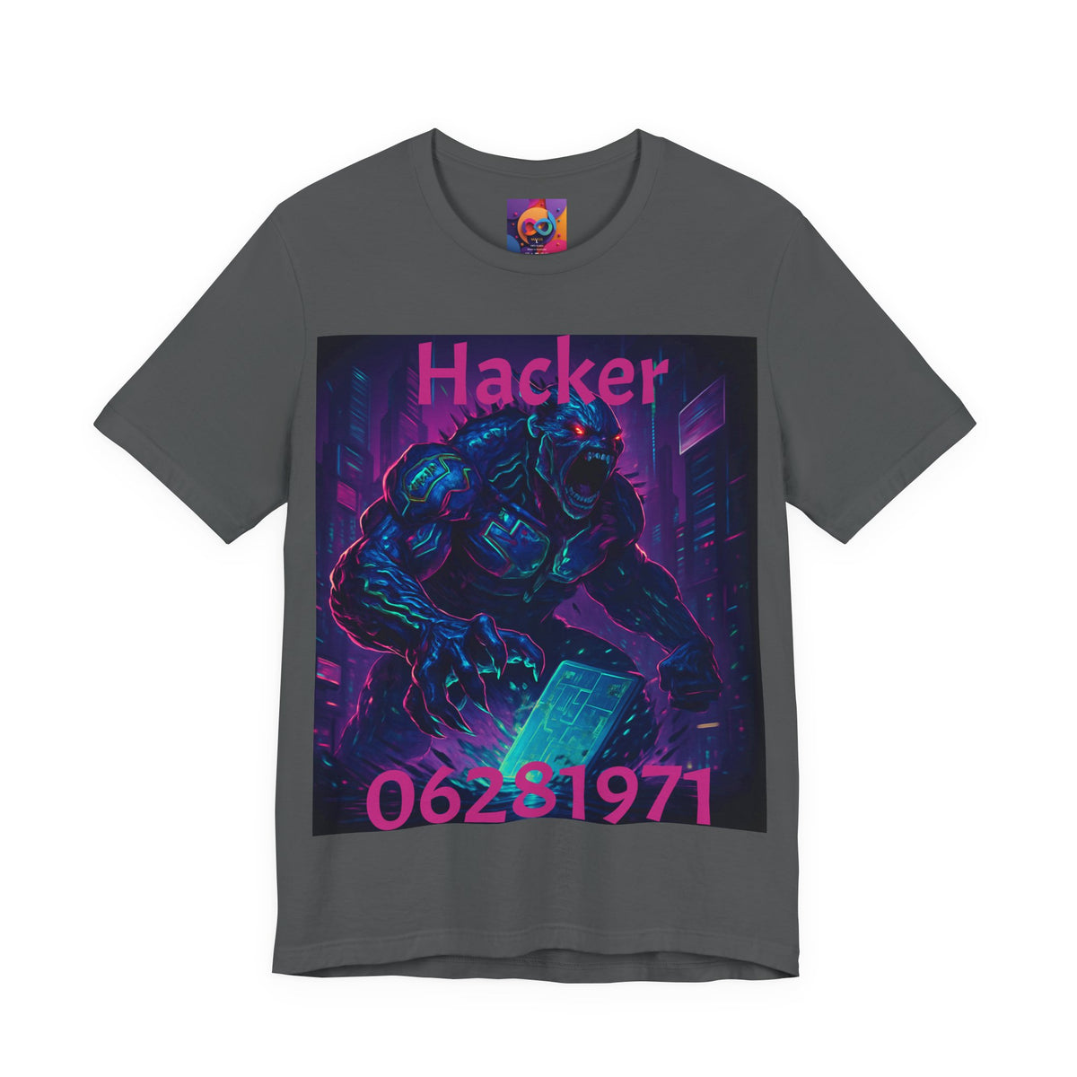 Monster Graphic Tee — '06/28/1971.' Dark Creature Illustration