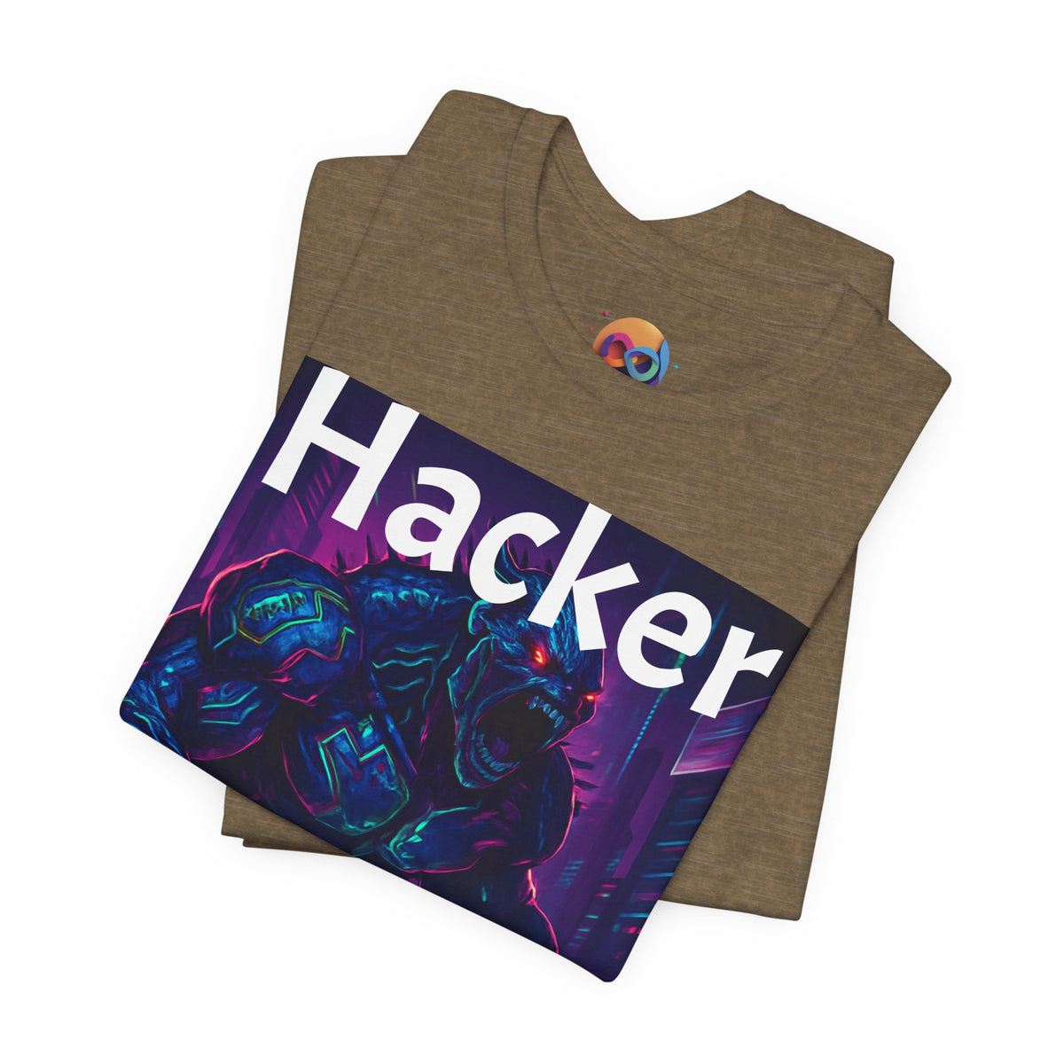 HACKER— '06/28/1971' Graphic tee. Dark Creature Illustration