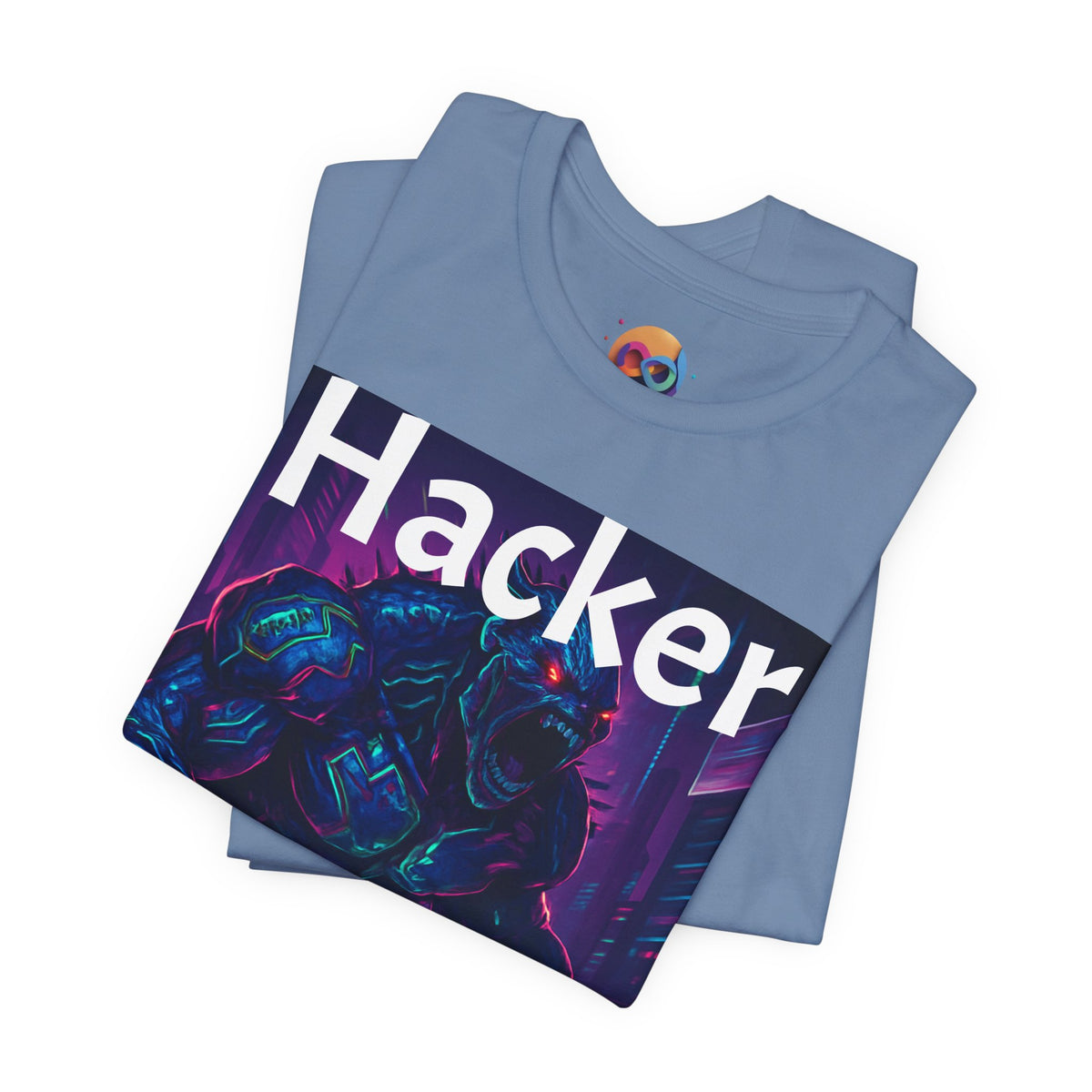 HACKER— '06/28/1971' Graphic tee. Dark Creature Illustration