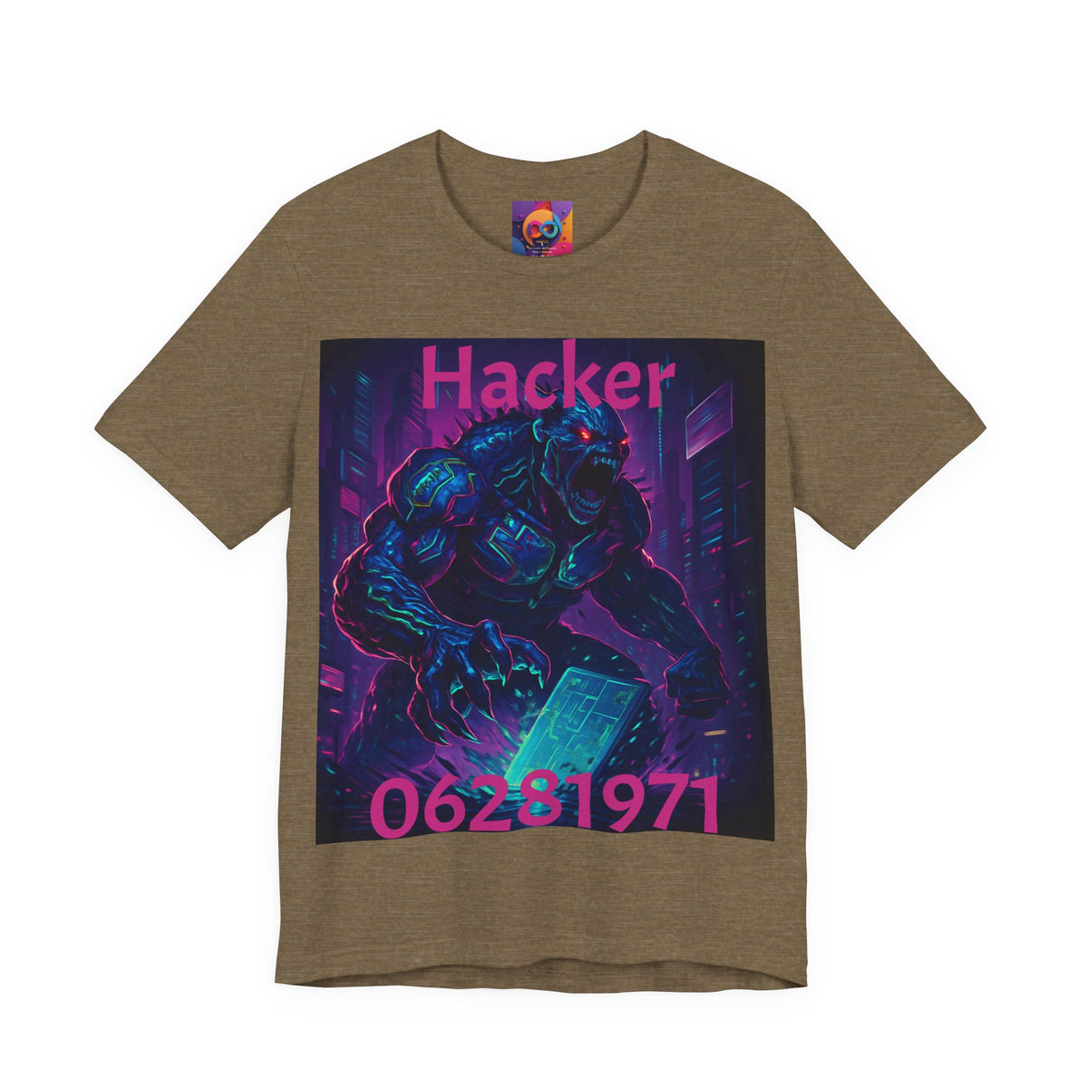 Monster Graphic Tee — '06/28/1971.' Dark Creature Illustration