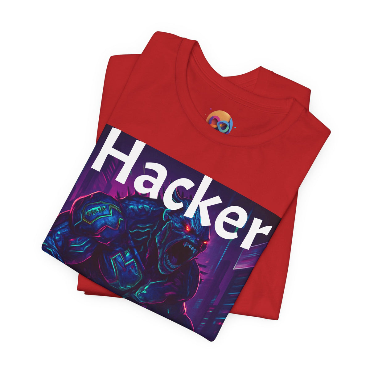 HACKER— '06/28/1971' Graphic tee. Dark Creature Illustration