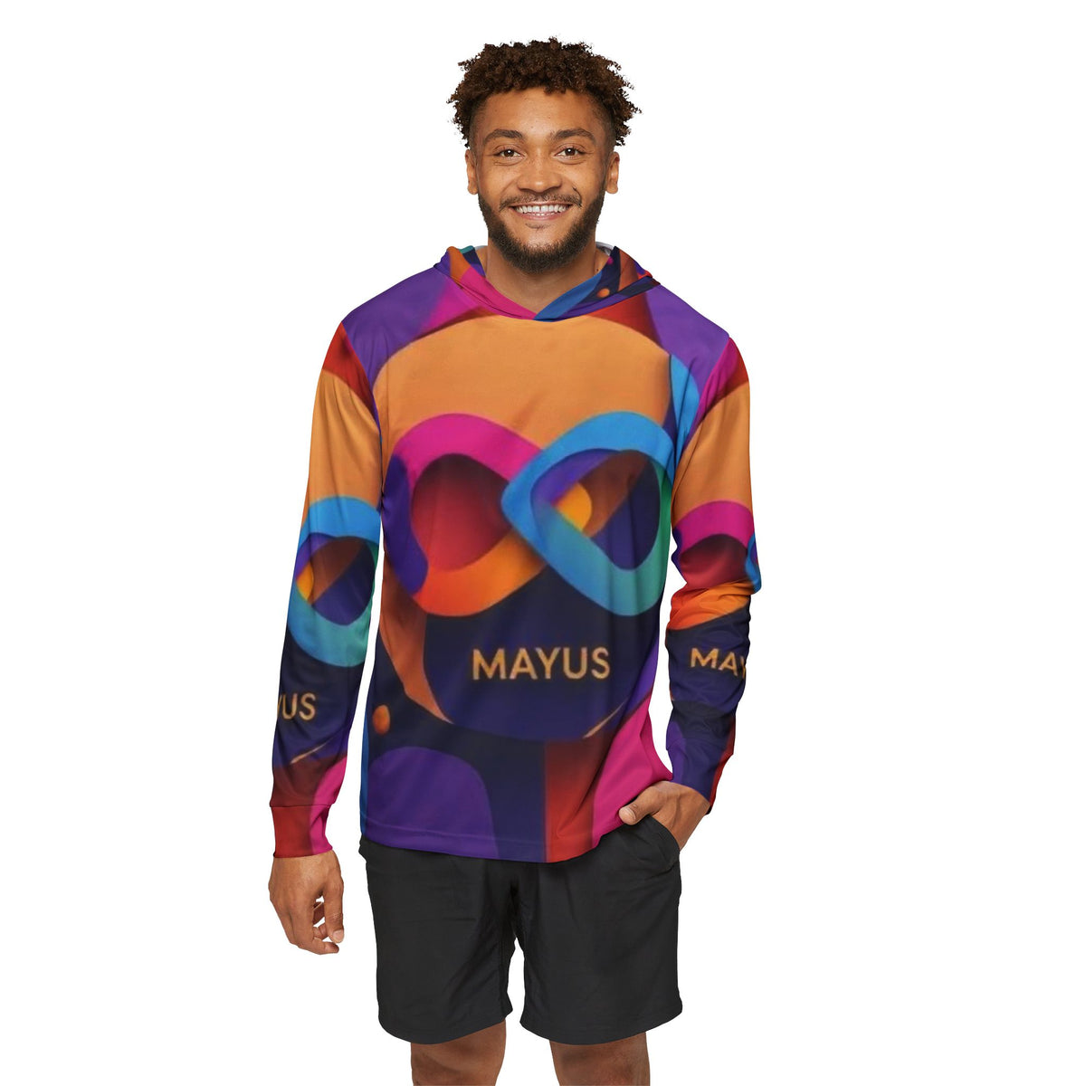 Colorburst Infinity Hoodie — MAYUS Graphic Sports Warmup Hoodie