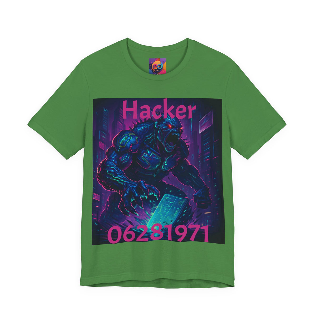 Monster Graphic Tee — '06/28/1971.' Dark Creature Illustration