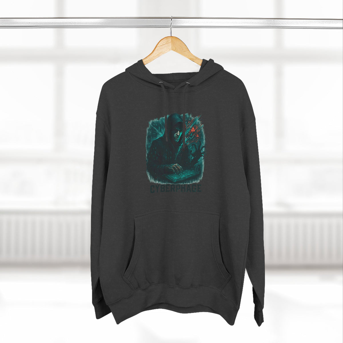 HALLOWEEN Cyberphage Graphic Hoodie | Cozy Fleece Sweatshirt.