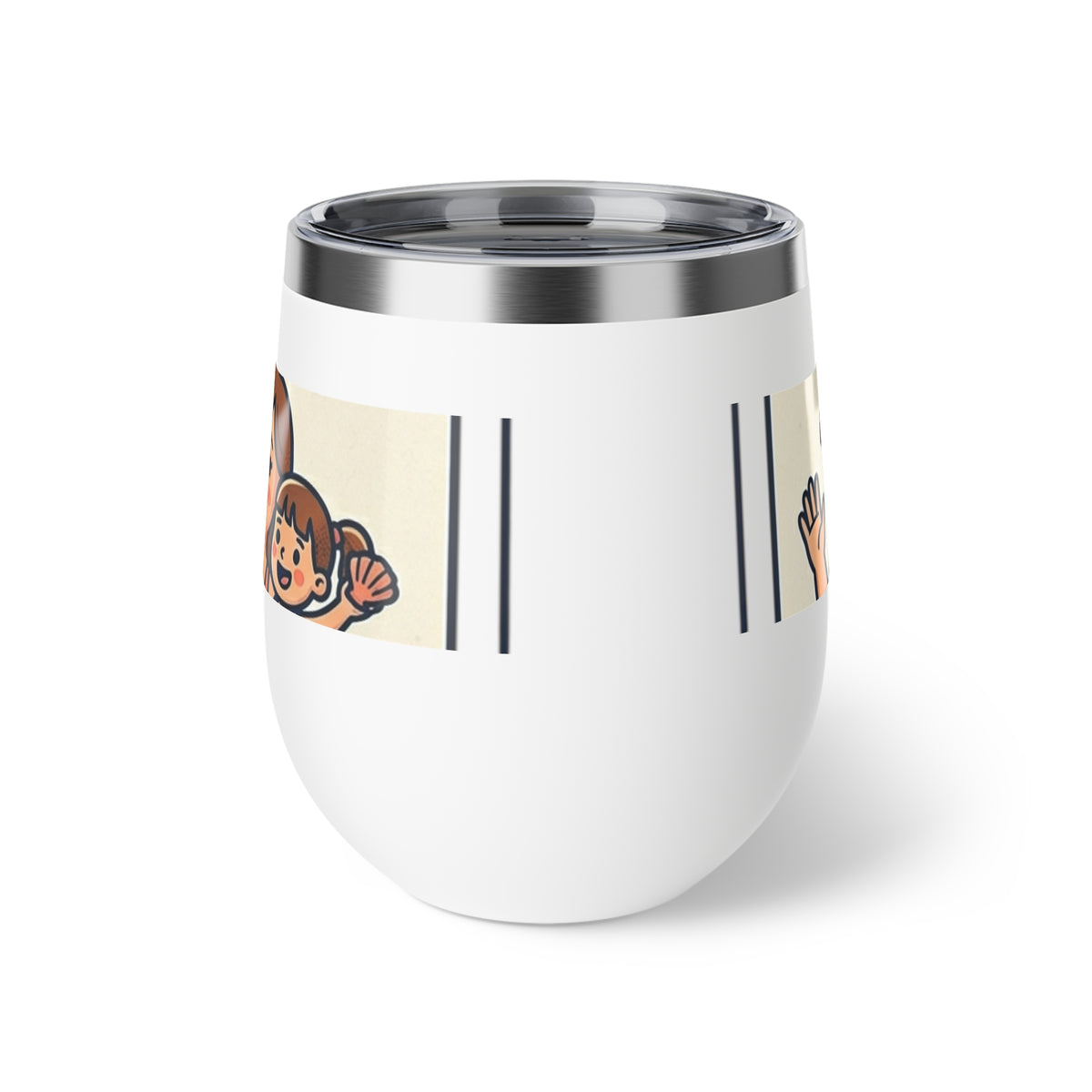GRANNY’S 12oz Copper Insulated Wine Tumbler – Retro Cool Grandparents Pool Party Design