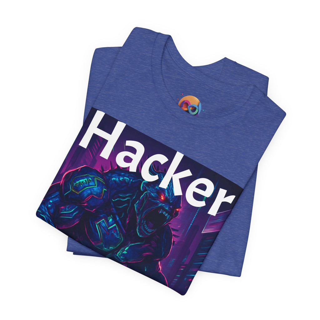 HACKER— '06/28/1971' Graphic tee. Dark Creature Illustration