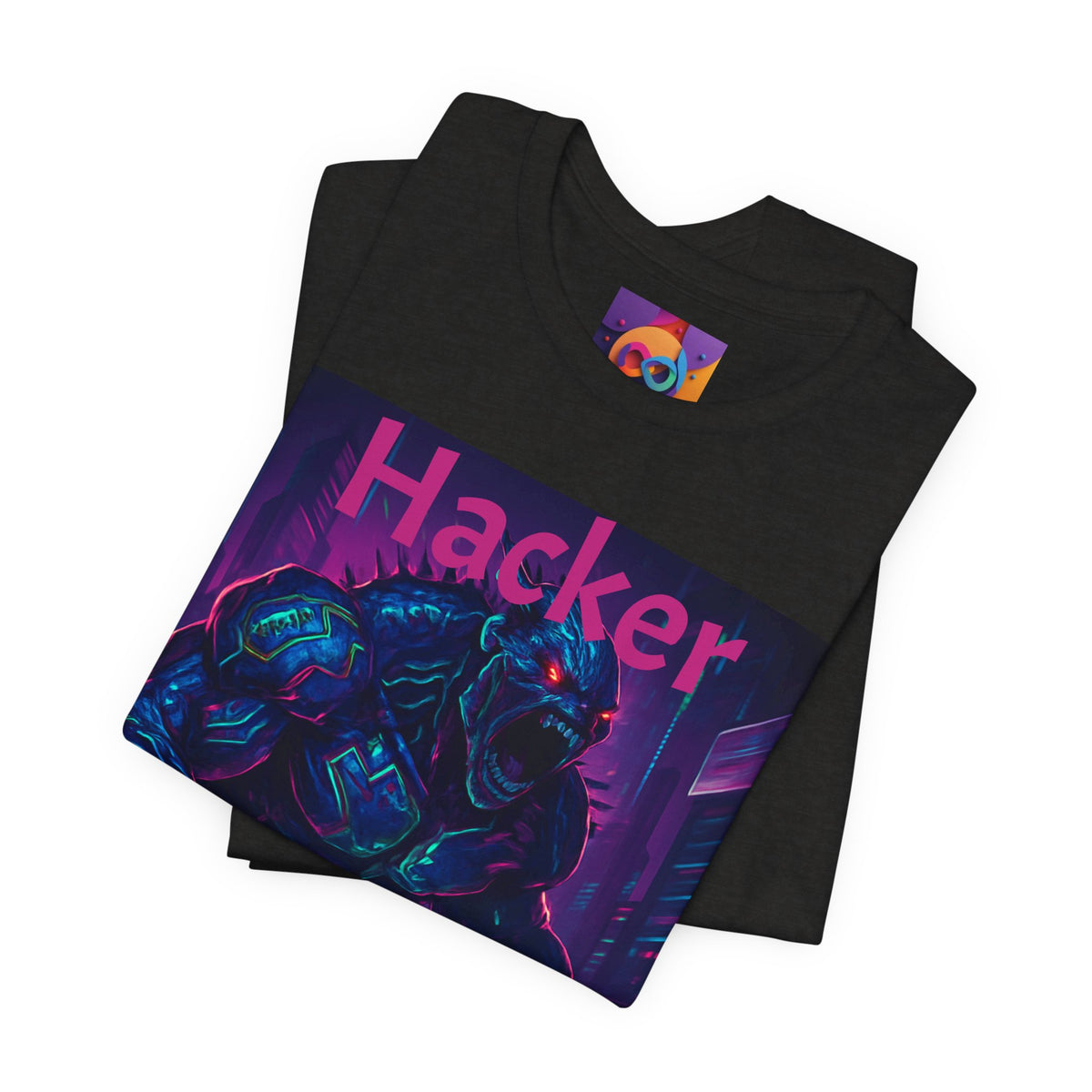 Monster Graphic Tee — '06/28/1971.' Dark Creature Illustration