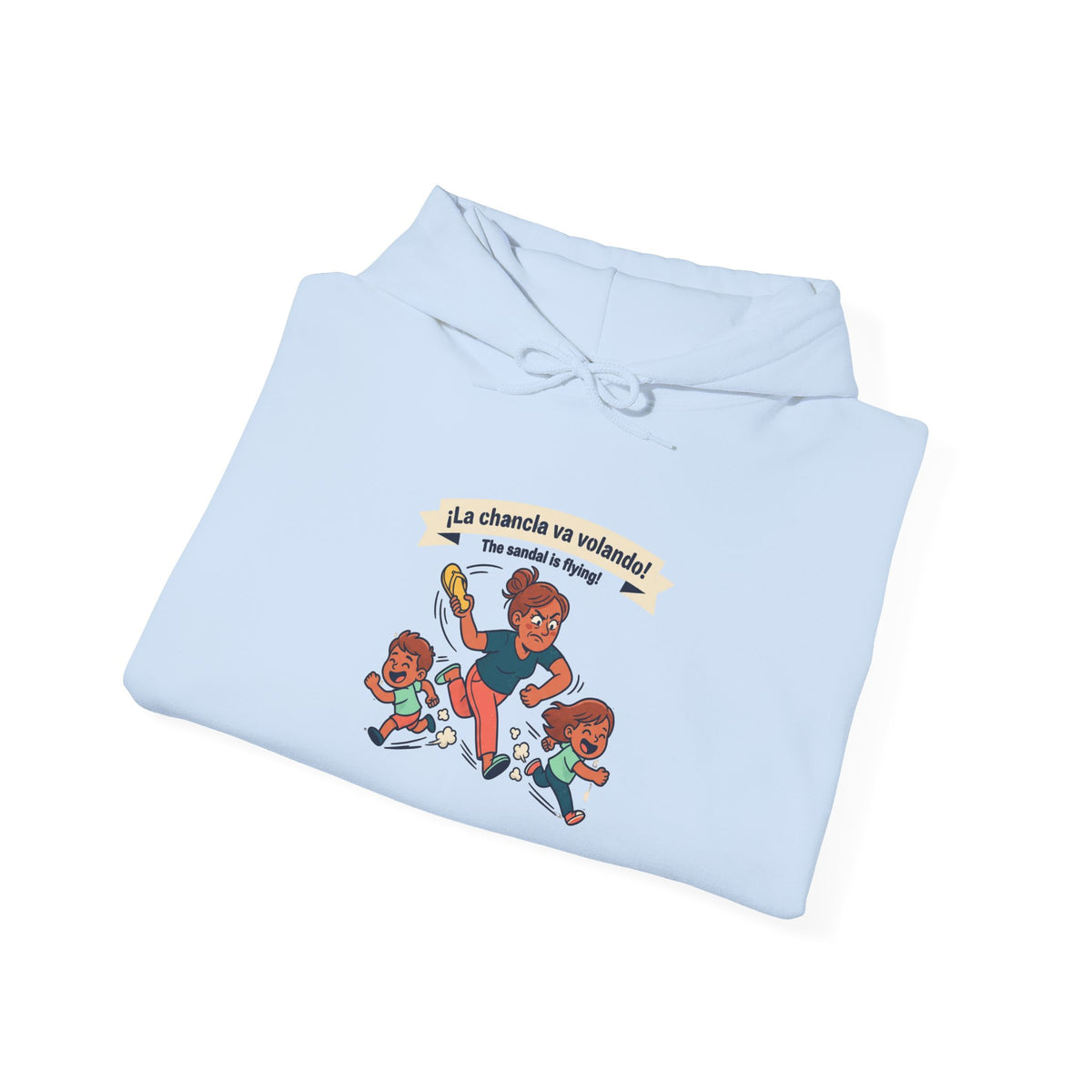 'LA CHANCLA' va volando Unisex Heavy Blend™ Hooded Sweatshirt