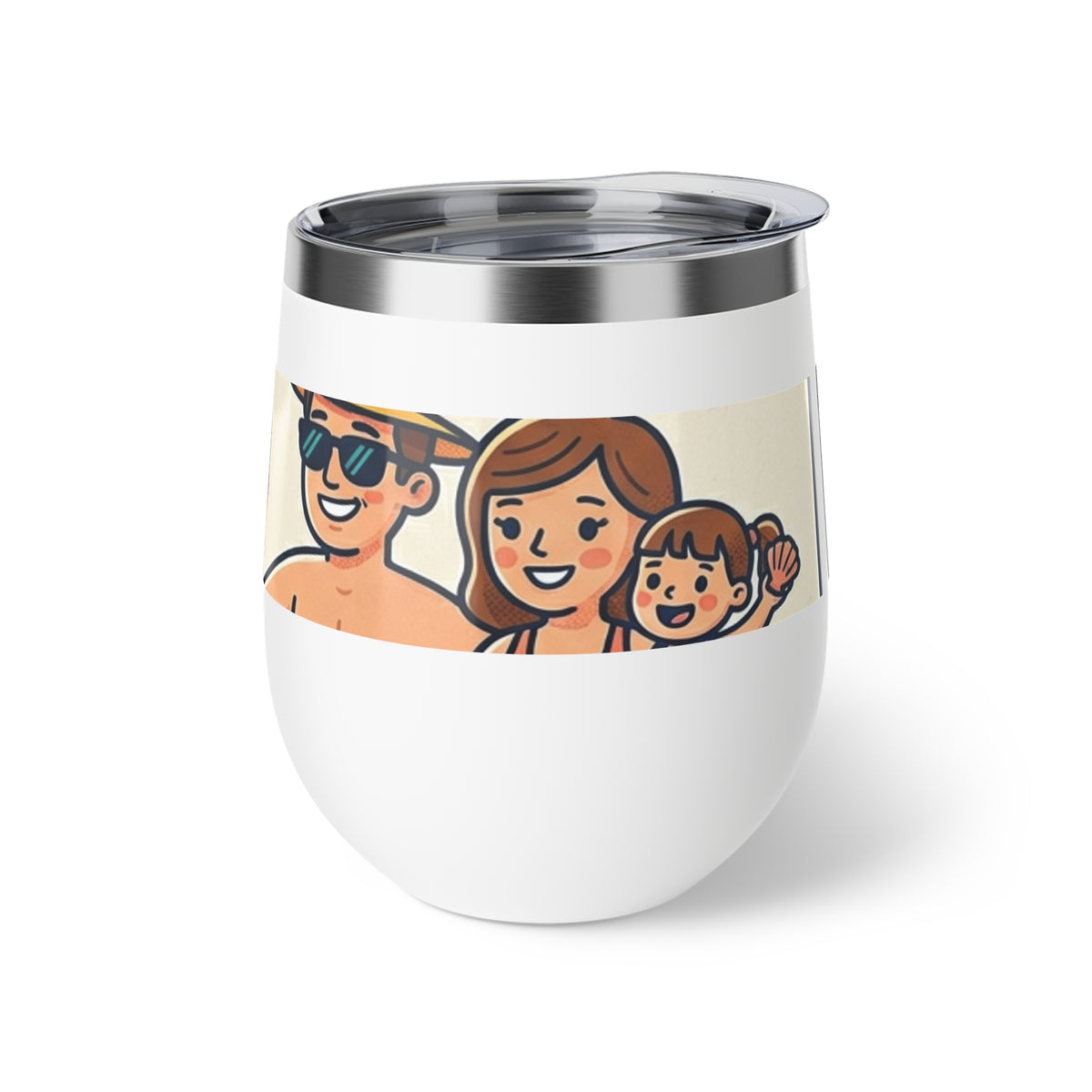 GRANNY’S 12oz Copper Insulated Wine Tumbler – Retro Cool Grandparents Pool Party Design