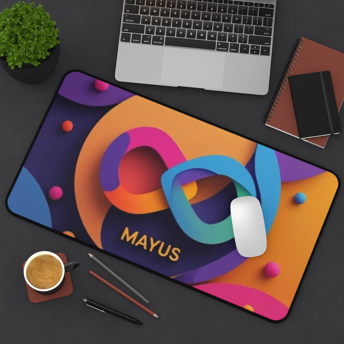 Colorful Infinity Desk Mat — MAYUS Gaming & Office Mousepad