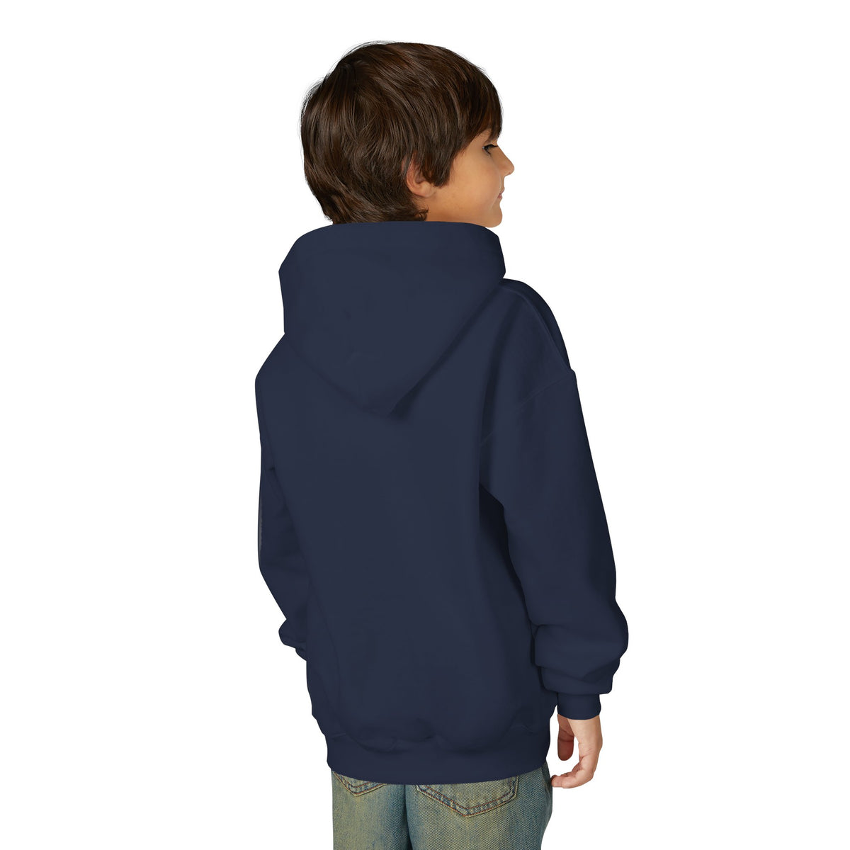 HALLOWEEN Youth Hoodie — Cozy Autumn Cabin Night Illustration
