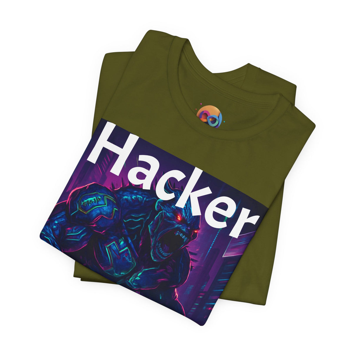 HACKER— '06/28/1971' Graphic tee. Dark Creature Illustration
