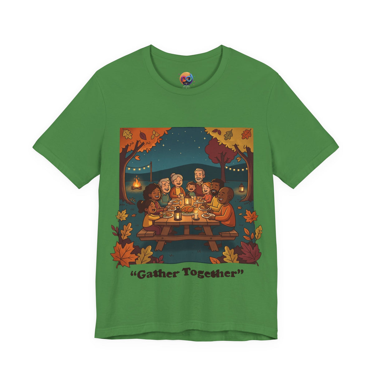Gather Together T‑Shirt — Cozy Autumn Family Dinner Tee