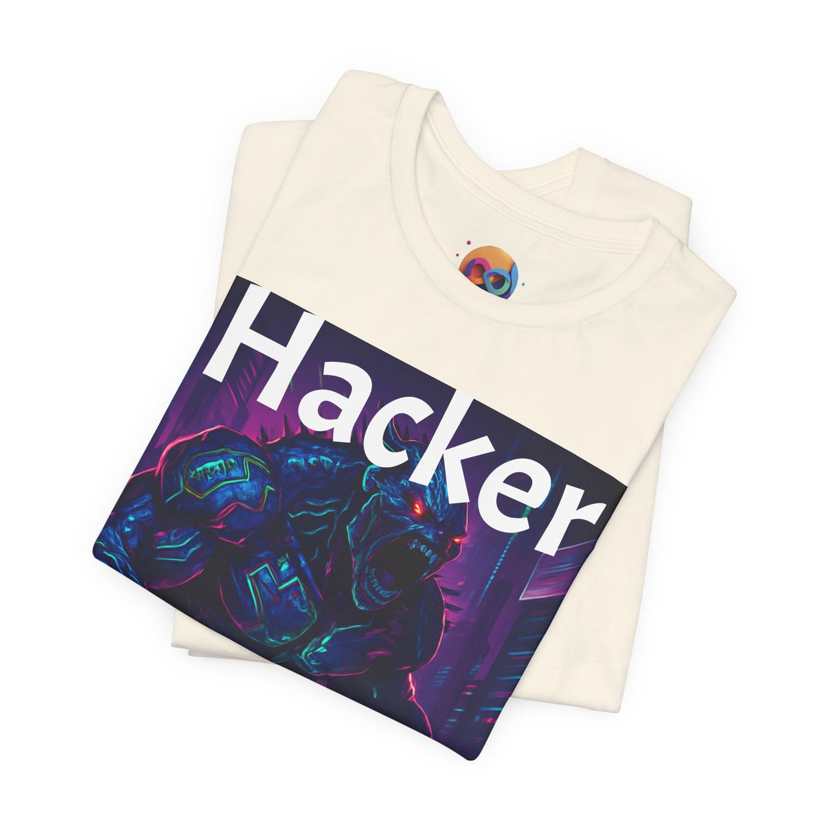 HACKER— '06/28/1971' Graphic tee. Dark Creature Illustration