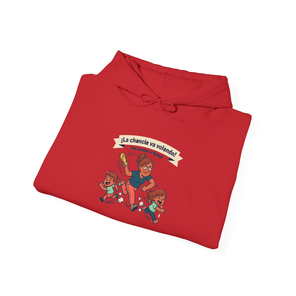 'LA CHANCLA' va volando Unisex Heavy Blend™ Hooded Sweatshirt