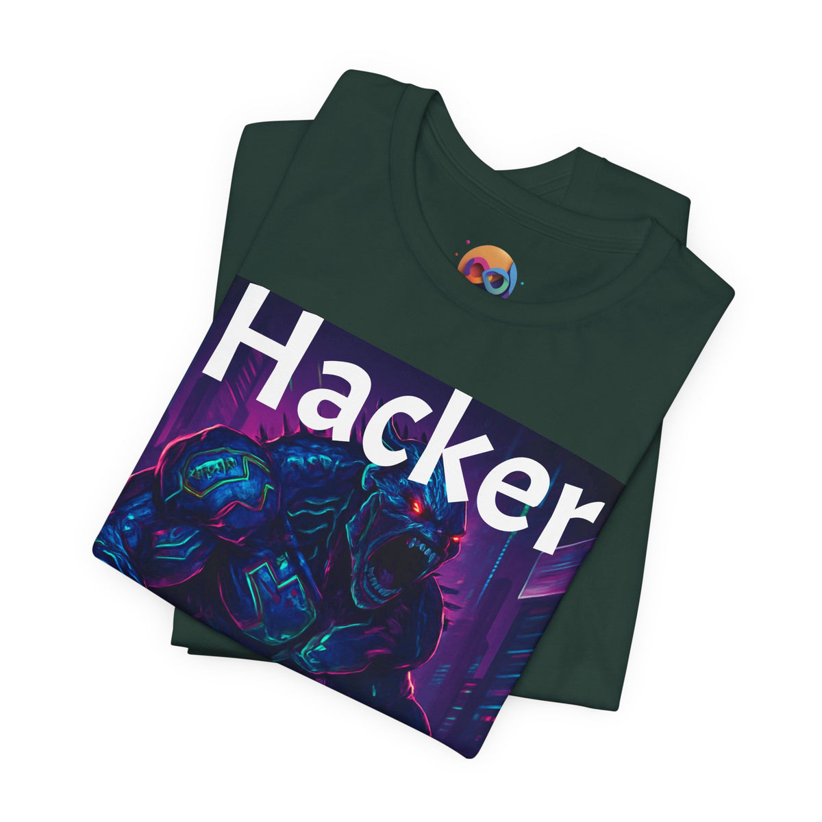 HACKER— '06/28/1971' Graphic tee. Dark Creature Illustration