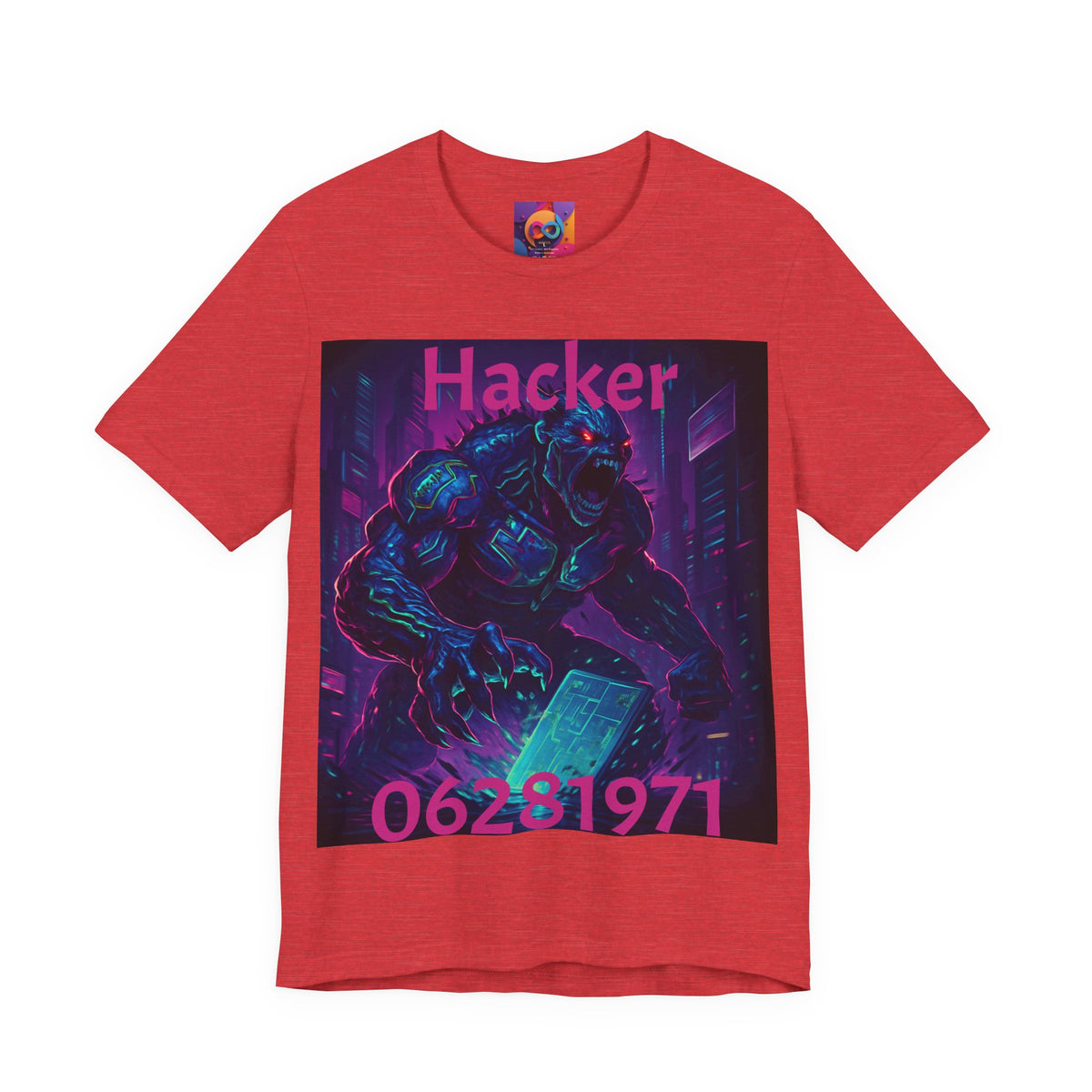 Monster Graphic Tee — '06/28/1971.' Dark Creature Illustration