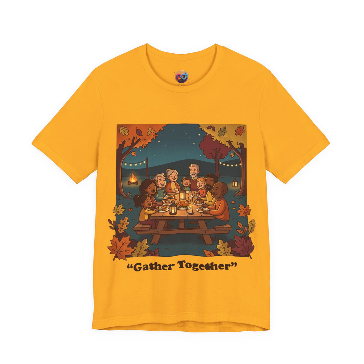 Gather Together T‑Shirt — Cozy Autumn Family Dinner Tee