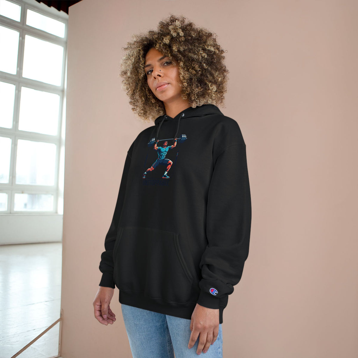 UNSTOPPABLE Weightlifter Hoodie — Champion Athletic Motivational Pullover