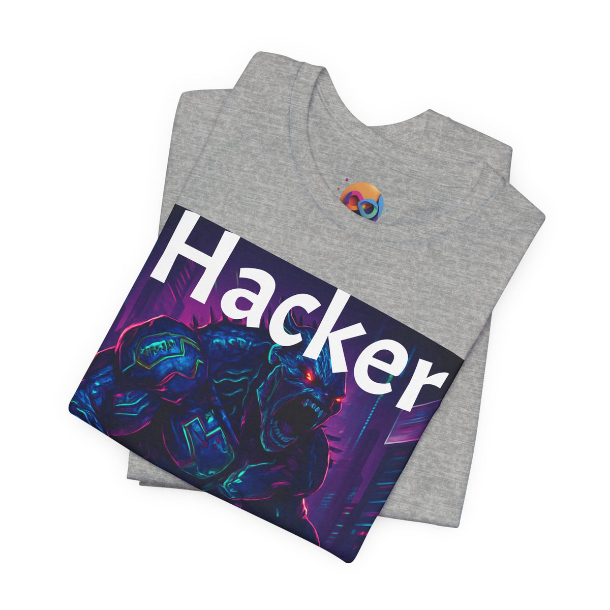 HACKER— '06/28/1971' Graphic tee. Dark Creature Illustration