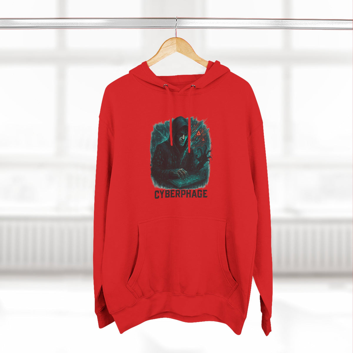 HALLOWEEN Cyberphage Graphic Hoodie | Cozy Fleece Sweatshirt.