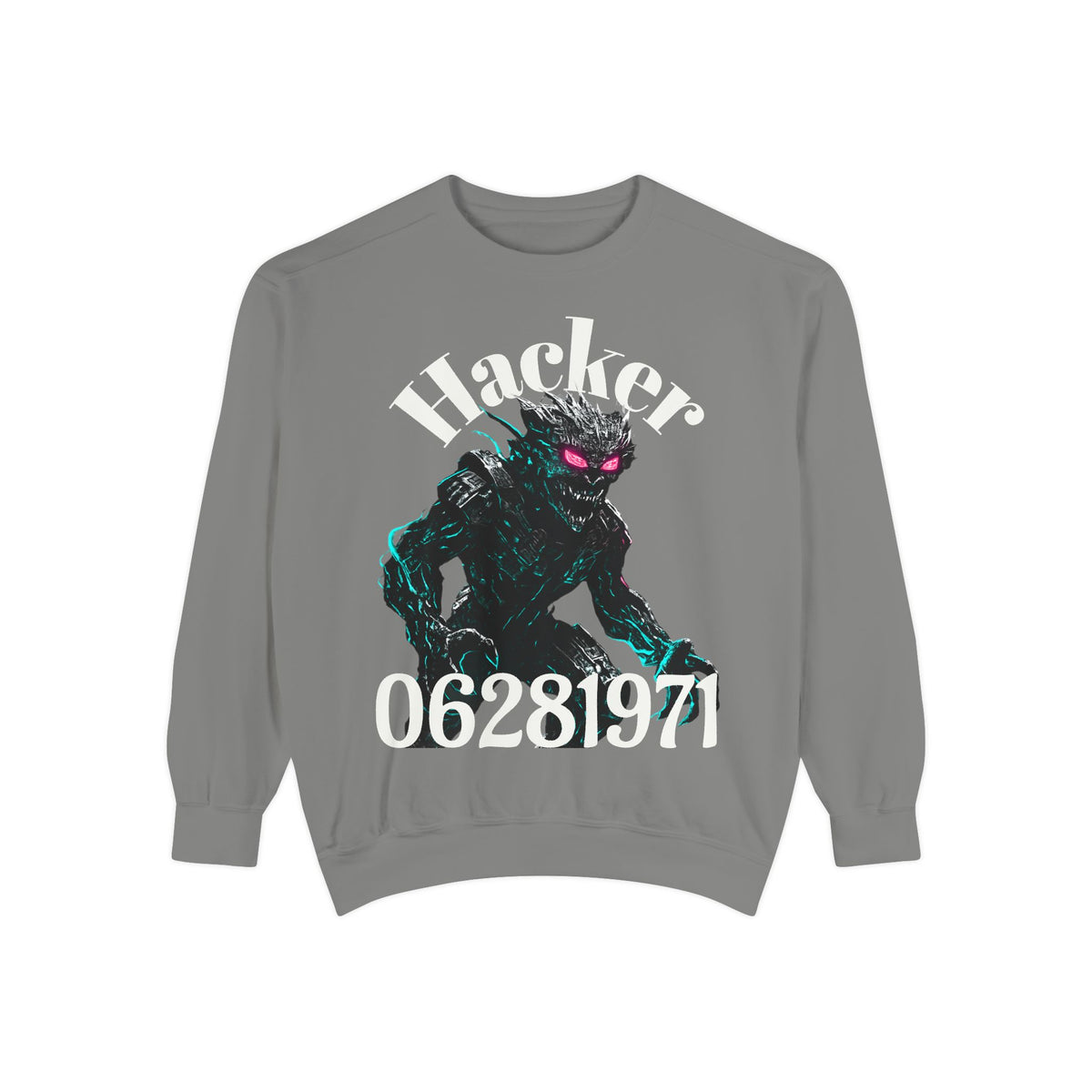 HALLOWEEN Hacker Monster Graphic sweatshirt.