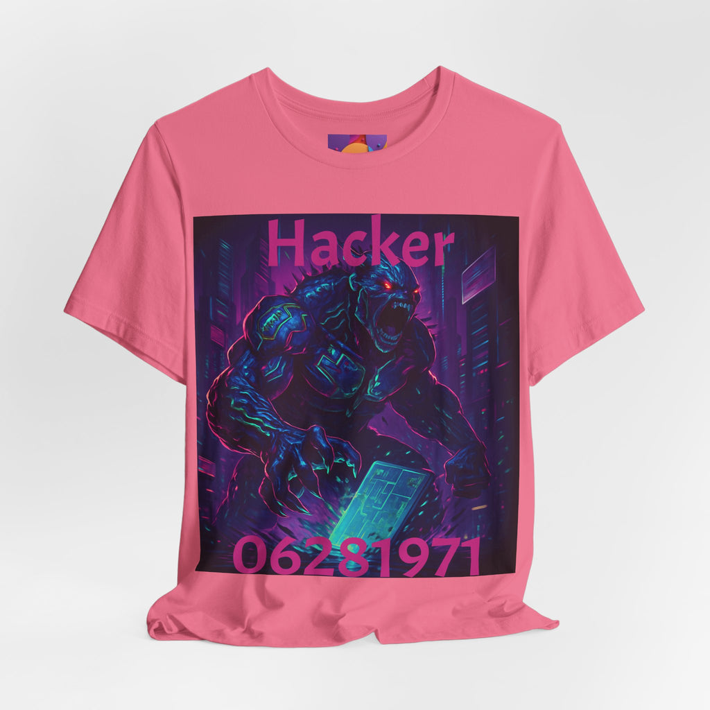 Monster Graphic Tee — '06/28/1971.' Dark Creature Illustration