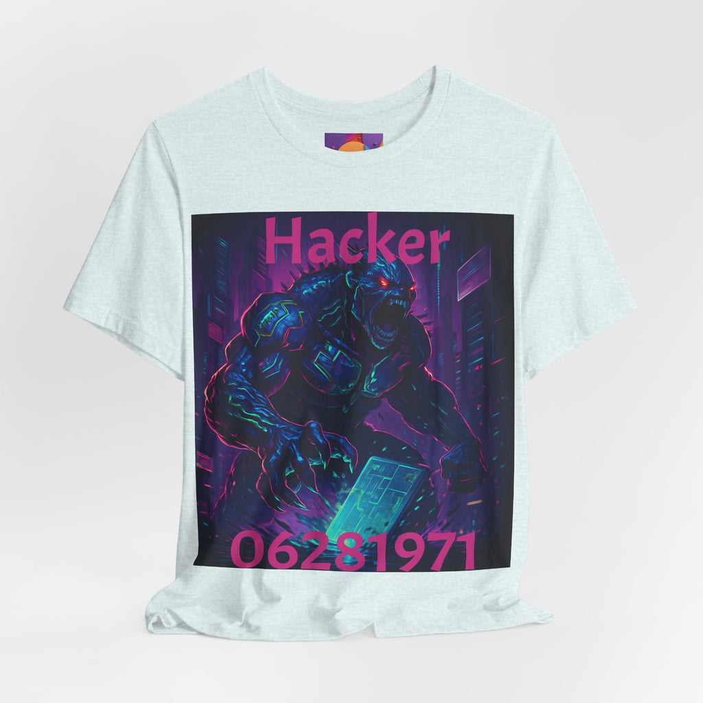 Monster Graphic Tee — '06/28/1971.' Dark Creature Illustration