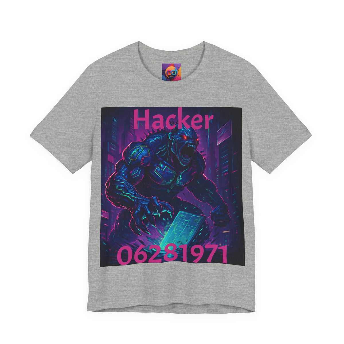 Monster Graphic Tee — '06/28/1971.' Dark Creature Illustration