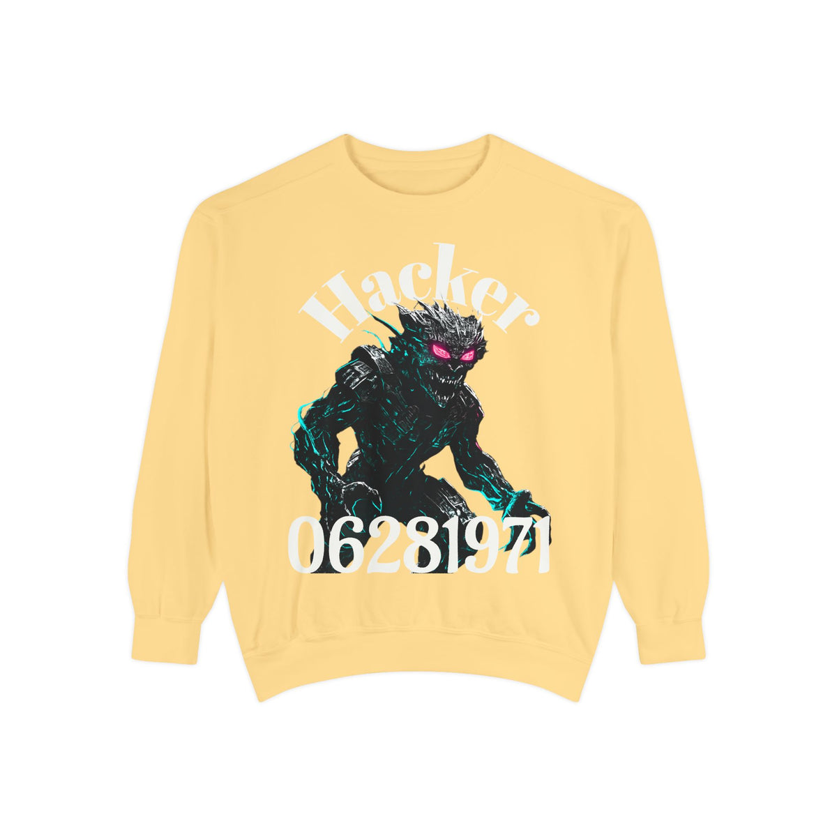 HALLOWEEN Hacker Monster Graphic sweatshirt.