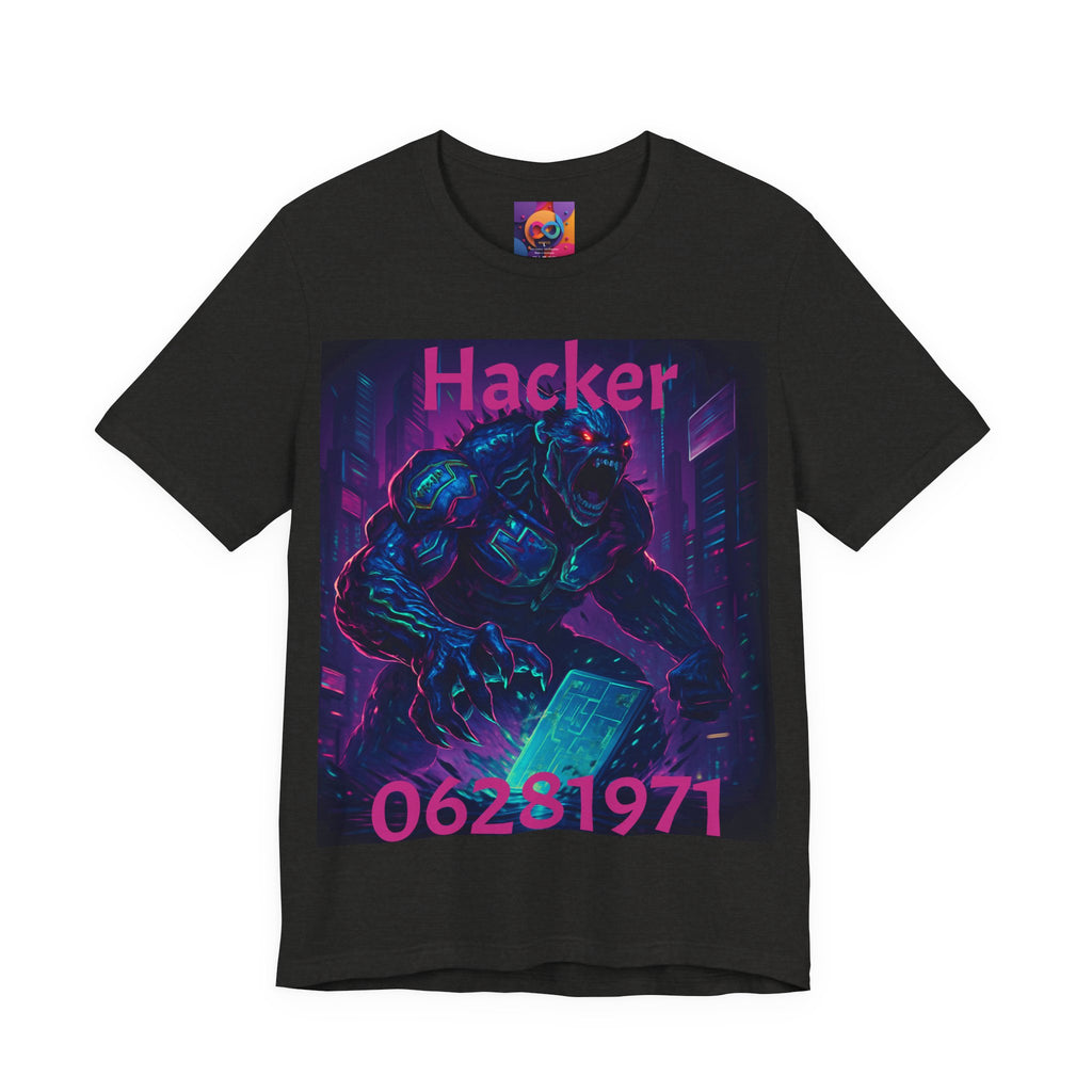Monster Graphic Tee — '06/28/1971.' Dark Creature Illustration