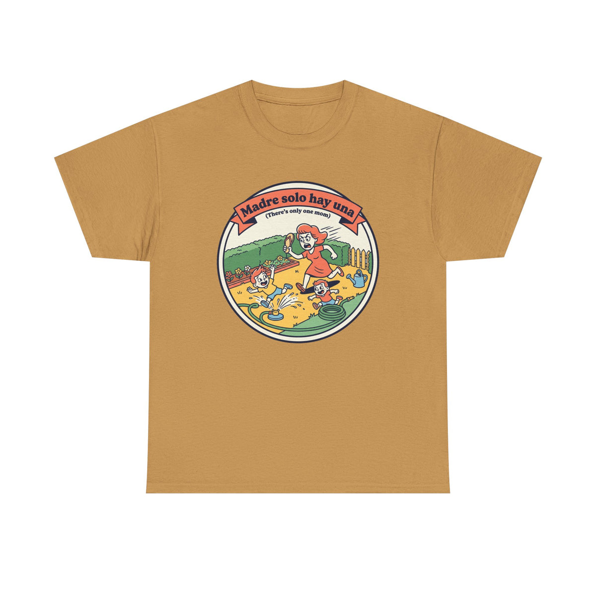 T-Shirt — "Madre solo hay una" Retro Family Cartoon Tee