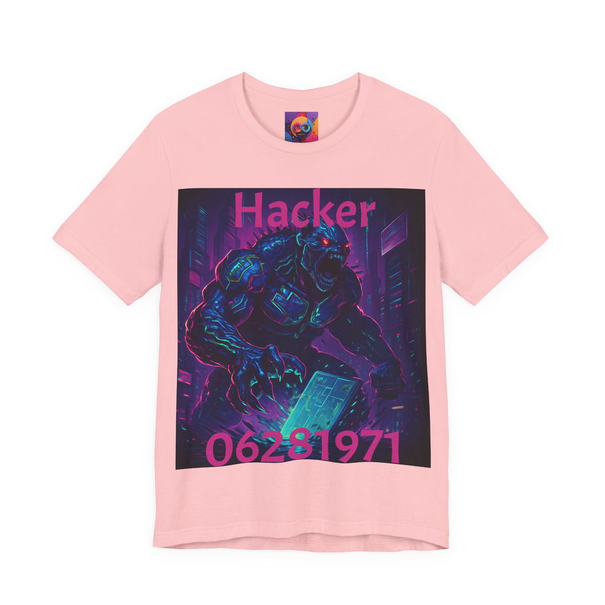 Monster Graphic Tee — '06/28/1971.' Dark Creature Illustration
