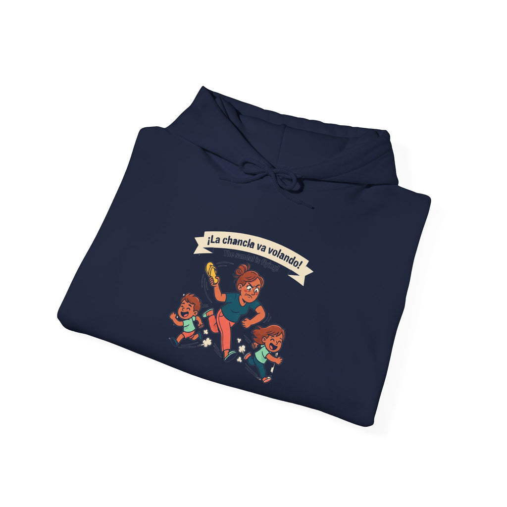 'LA CHANCLA' va volando Unisex Heavy Blend™ Hooded Sweatshirt