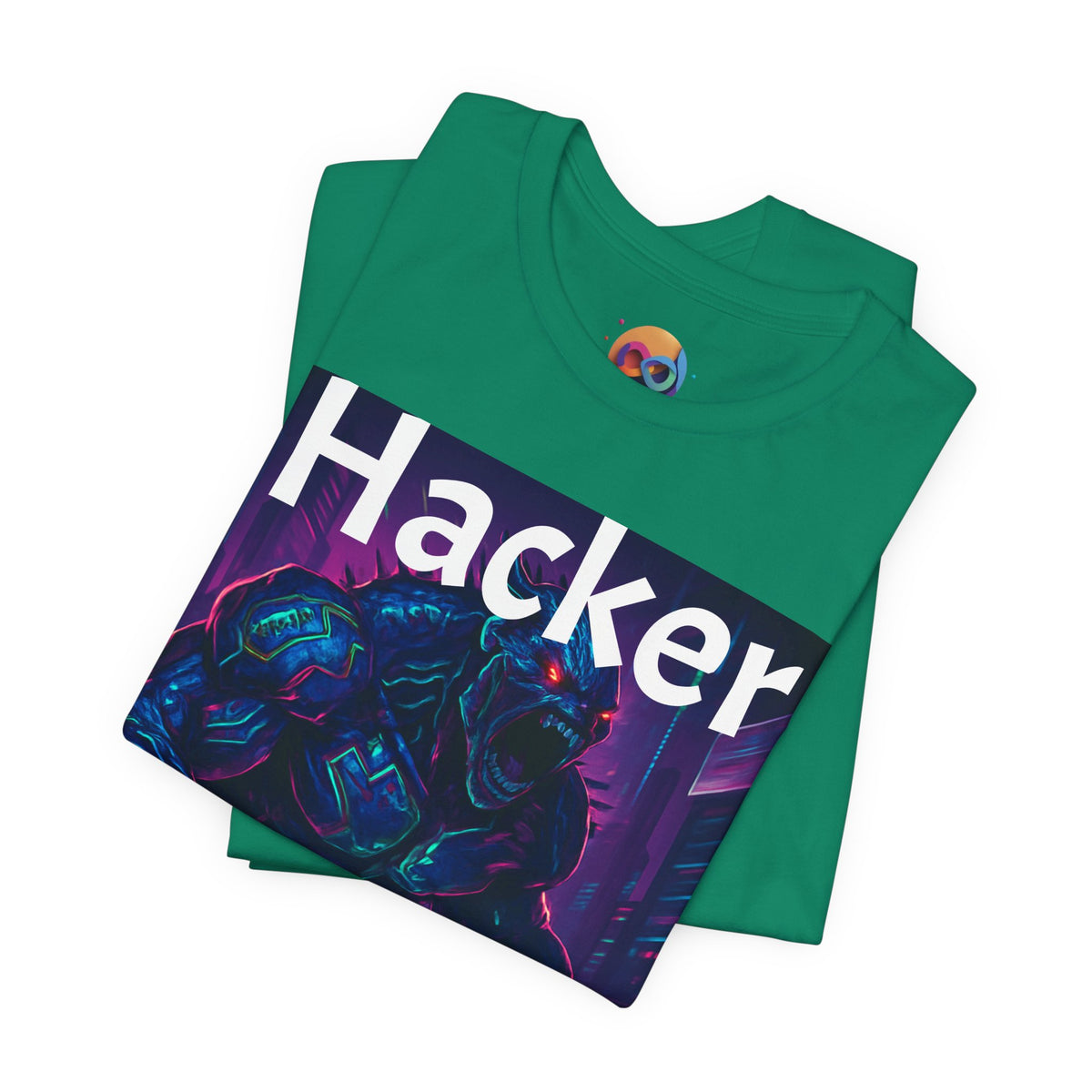 HACKER— '06/28/1971' Graphic tee. Dark Creature Illustration