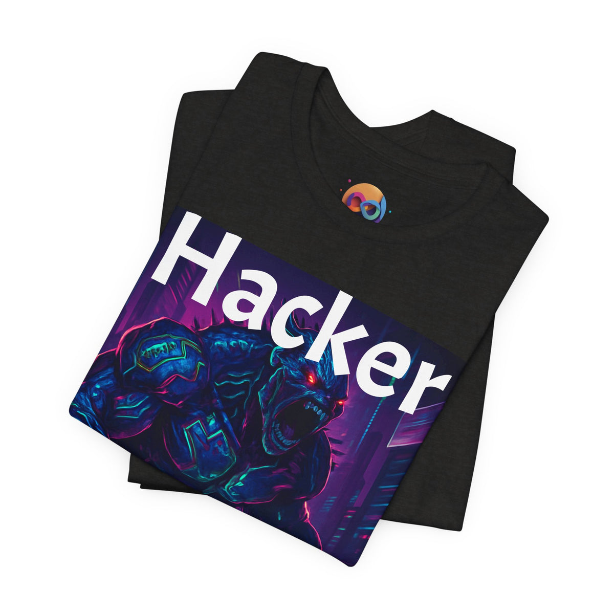 HACKER— '06/28/1971' Graphic tee. Dark Creature Illustration