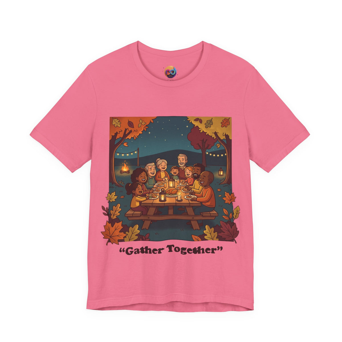 Gather Together T‑Shirt — Cozy Autumn Family Dinner Tee