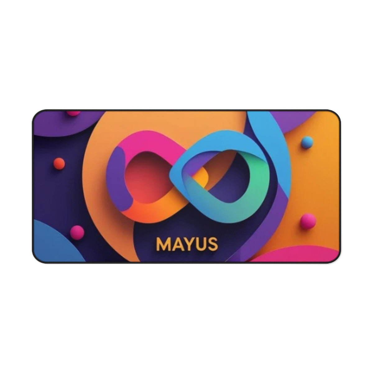 Colorful Infinity Desk Mat — MAYUS Gaming & Office Mousepad
