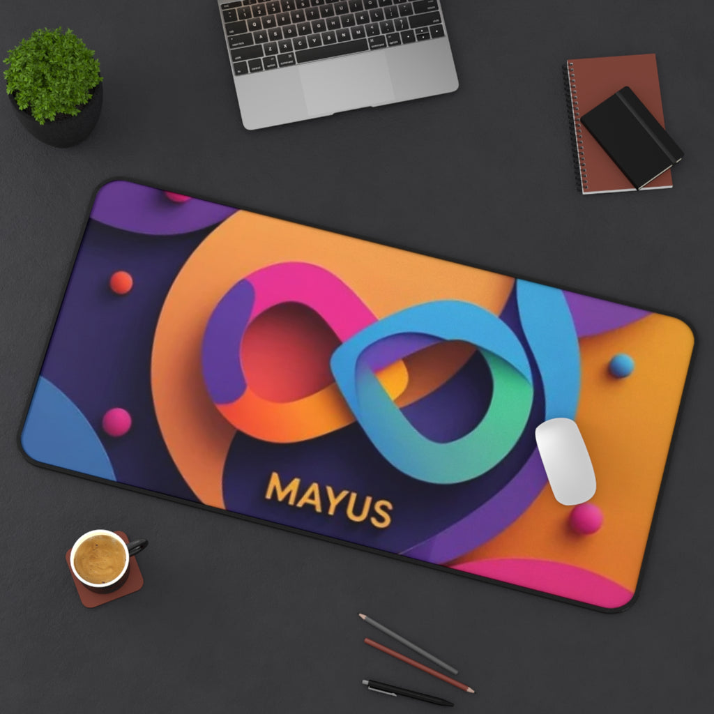 Colorful Infinity Desk Mat — MAYUS Gaming & Office Mousepad
