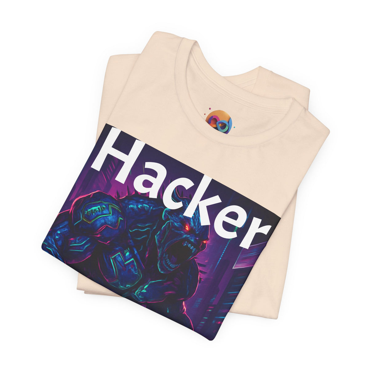 HACKER— '06/28/1971' Graphic tee. Dark Creature Illustration