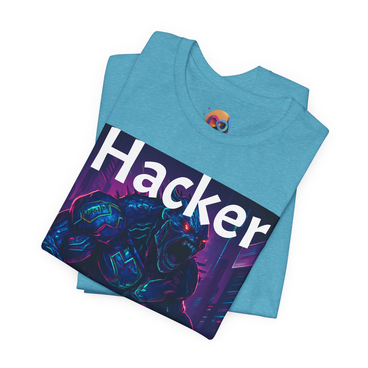 HACKER— '06/28/1971' Graphic tee. Dark Creature Illustration