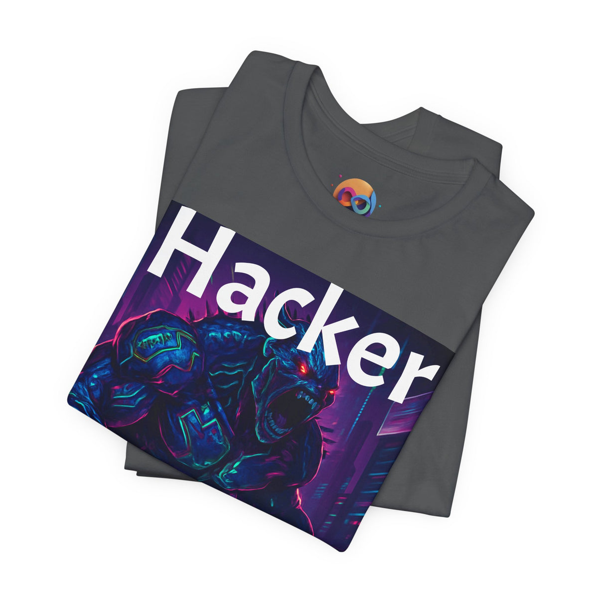HACKER— '06/28/1971' Graphic tee. Dark Creature Illustration