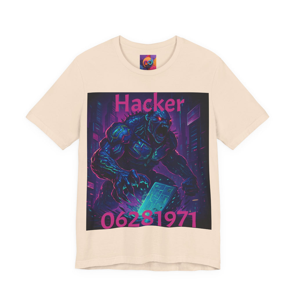 Monster Graphic Tee — '06/28/1971.' Dark Creature Illustration