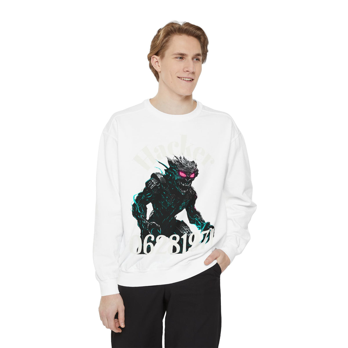 HALLOWEEN Hacker Monster Graphic sweatshirt.